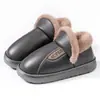 Pantuflas de algodón de invierno para hombre, talla grande, estilo nuevo 2026, para uso en interiores, antideslizantes, cálidas y con suela gruesa forrada de felpa