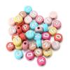 100 pcs/pack acrílico cor multi-estilo chapeamento transparente luminosa oblata alfabeto contas diy pulseira joias