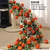 Decoración de Pared de Flores de Hortensia Artificial para Puertas, Arreglo Floral Atmosférico, Cascada de Flores Falsas de Lujo Ligero para Paisajismo, Hojas Verdes Artificiales