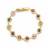 Pulsera de Zirconia de Color de Lujo Ligero Estilo Japonés y Coreano Nicho para Mujer Venta al por Mayor Sentido del Diseño de Alta Gama Versátil Accesorios de Pulsera de Zirconia Gota de Agua Venta al por Mayor