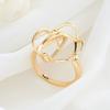Zhongxing Novo brincos de anel de ouro 14K joias conjunto diy personalidade geométrica brincos de anel simples