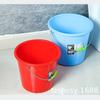 Cubo de Plástico Grueso para Uso Doméstico con Asa de Hierro para Lavado de Autos, Lavandería, Almacenamiento de Agua, Esencial Multifuncional para el Hogar, Cubo de Cemento, Espesado y Templado