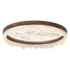Lámpara de Techo para Dormitorio Estilo Medieval Niebla de Nube Protección Ocular Retro Japonés Wabi-Sabi Madera de Nogal con Veta Lámparas para Restaurante Sala de Estudio