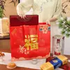 Festival de Mediados de Otoño Bolsa de Regalo Laminada Impermeable No Tejida Bolsa de la Suerte Bolso para Pastel de Luna Regalo