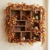 Guirnalda de Hojas de Arce Artificiales de Otoño Transfronteriza Decoración de Amazon Festival de la Cosecha Colgante de Pared para Ventana Hojas Artificiales de Dinero