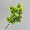 Ramas artificiales de pino y ciprés, agujas de pino, ramas de pino de bienvenida para paisajismo, plantas verdes, ramas de pino Nobili con frutos, ramas de árbol artificiales