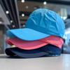 Gorra de verano de secado rápido para hombre y mujer, de color sólido, sencilla, ligera, para exteriores, fina, transpirable, con protector solar, deportiva.