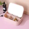 Espelho de maquiagem de mesa dormitório estudantil com caixa de armazenamento espelho de vestir HD Espelho Princesa fabricantes atacado