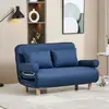 Sofá-cama dobrável, de dupla finalidade, multifuncional, adequado para ocupação individual ou dupla, ideal para apartamentos pequenos ou imóveis de aluguel, couro resistente a arranhões de gato, oferta especial, design moderno