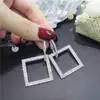 Moda Europeia e Americana Brincos de Franja Exagerados Cheios de Diamante Temperamento Feminino Socialite Brincos Longos Brincos de Celebridade da Internet para Rosto Brincos Finos