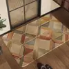 Alfombra de baño, absorbente y de secado rápido, felpudo antideslizante, alfombra tejida de lino sintético de alta gama para inodoro y baño
