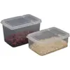 Caja de Almacenamiento con Tapa abatible, Caja de Conservación de Plástico Semiabierta, Caja de Exhibición para Supermercado, Caja Selladora de Alimentos para Refrigerador, Uso Doméstico
