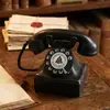 Estilo Escandinavo Decoração Criativa para Casa Retrô Telefone Antigo Resina Ornamentos Artesanato Presente Ornamentos