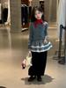 Faldas Florales y Modernas para Niñas Otoño 2025 Nuevo Estilo Coreano Versátil de Capas a Cuadros para Niños a la Moda