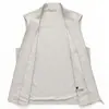 Chaleco con cuello alto para hombre, chaqueta ligera sin mangas para primavera y otoño, chaleco de estilo casual de negocios de alta gama para usar por encima