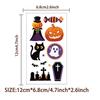 10 novos adesivos de tatuagem de desenho animado infantil transfronteiriços para Halloween, adesivos fofos de decoração de braço descartáveis para festa de feriado