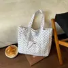 Estilo Coreano Literario Chic Lunares Gran Capacidad 2026 Nueva Moda Tendencia Simple Versátil Bolso de Hombro Único Portátil