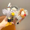 Diadema de Tejido de Lana para Niños Muñeco de Tela Perro de Nariz Larga Diadema para Niña No Aprieta la Cabeza y No Presiona el Cabello Accesorio para la Cabeza de Niña