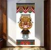 Tíbet Thangka Estatua de Buda Tela Colgante Tela de Pared Tela de Fondo Sala de Estar Pasillo Tapicería de Tela Decoración de Pared Pintura Colgante de Ópera del Tíbet
