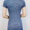 Ropa Deportiva Adaptada de Yoga para Mujer, Deportiva, Alta Elasticidad, Fitness, Secado Rápido, Transpirable, Camiseta de Manga Corta, Cómoda