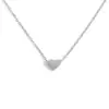 Collar Corazón de Melocotón Fresco Estilo Coreano y Japonés Colgante Tridimensional Liso en Forma de Corazón Cadena para Clavícula de Corazón de Alta Calidad para Mujer