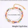 Pulsera de Acero de Titanio para Mujer Pulsera de Color Dopamina con Goteo de Aceite Acero Inoxidable de Lujo Ligero Gama Alta Joyería que No se Desvanece