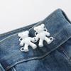 Nuevo Mini Oso y Botón Ajustador de Cintura de Oso con Botón Ajustador de Cintura Desmontable sin Clavos y sin Costuras Herramienta Ajustadora de Cintura