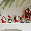 Decoración Navideña Popular Transfronteriza Resina Retro Hombre Viejo Muñeco de Nieve Adornos para Paisajismo de Ventanas Decoraciones de Escritorio para el Hogar