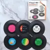 Posavasos de Vinilo Estilo Americano Retro CD Aislante del Calor Antideslizante Regalo Creativo Esterilla Aislante Térmico Esterilla Decorativa Coleccionable Fabricante