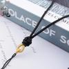 Cordón colgante de nudo concéntrico tejido a mano, colgante de jade simple, cordón de ágata, cuerda para el cuello de alta gama