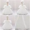 Vestido de bebé Little Princess Vestido de Semana de Agarrar Vestido de Encaje Niña Bebé Un Año Luna Llena Banquete de los Cien Días Vestido Blanco