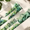 Cinta washi grande con temática de bosque, diseño de hongos vintage, material PET, para scrapbooking y journaling