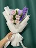 Campanas de viento hechas a mano, creativas y caseras, hechas con palos trenzados, tulipán tejido con flores, paquete de material para el Día de San Valentín para novia