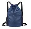Bolsa de Futebol Basquete Grande Capacidade Bolso Externo com Cordão Mochila Esportiva Treinamento Fitness Estudante Outlet de Fábrica