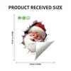 Pegatinas de Papá Noel Transfronterizo 3D para Baño y Dormitorio, Pegatinas de Pared para Decoración del Hogar, Calcomanías Autoadhesivas, Venta al por Mayor