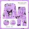 Pijama Infantil Calça Longa Feminina Meninas Primavera e Outono Estilo Princesa Roupas de Casa para Bebê Feminino Conjunto Outono e Verão Crianças de Meia-idade