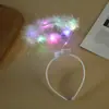 Nueva Diadema de Halo de Ángel con Plumas Blanco y Negro Bicolor Atmósfera de Fiesta Fotografía Venta de Lindo Accesorio para la Cabeza Diadema de Estilo Lindo