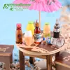 Biberón, leche, manualidades de resina de cola, adornos de suculentas mini, colgantes decorativos, regalos para padres e hijos