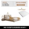 Cama Doble Cama Suave Cama de Arte de Cuero Ecológico Estilo Crema Simple Moderno Casa de Alquiler Apartamento Pequeño Hogar Cama Grande