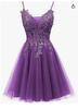 Vestido Rosa Corto Fiesta de Cumpleaños Actuación Banquete Anfitrión Boda Moda Compromiso Ajustado