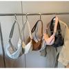 Bolso informal de PU suave para mujer, nuevo estilo coreano 2024, muy sencillo, tipo bandolera, bolso de hombro, bolso de sillín a la moda y combinable.
