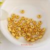 Cuentas Sueltas Antiguas Color Oro Conservante, Cuentas Facetadas, Cuentas Espaciadoras en Forma de Calabaza, Accesorios para Joyería DIY, Cuentas para Pulsera y Collar, Versión Chapada en Oro de 14K