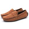 2023 Sapatos casuais masculinos anti-camurça, sapatos casuais respiráveis de camada única, estilo britânico, sapatos de direção da moda para homens