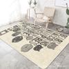 Alfombra de Sala de Estar Estilo Ins de Dibujos Animados Nórdicos Alfombra de Piso Moderna Simple para el Hogar Venta al por Mayor Alfombra de Dormitorio Lavada