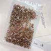 Pacote inteiro atacado joias de diamante para unhas de fundo plano 1440 peças de champanhe cintilante tamanho açúcar ovos de pombo joias de diamante para unhas