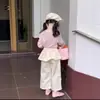 Camiseta Súper Linda de Manga Larga para Niña 2026 Nueva Elegante Rosa Adorable Atuendo de Otoño Camiseta Básica para Niñas en Otoño