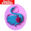 Molde para jabón hecho a mano DIY Cisne Flor DIY Herramientas para hornear pasteles Molde de silicona líquida Venta al por mayor