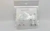 Stock de fábrica moda europea y americana 316L acero titanio inoxidable aro para oreja con garra redonda y taladro redondo juego de 6 piezas decoración al por mayor