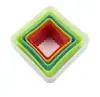 Juego de Moldes para Hornear de 5-6 Piezas, Molde de Plástico para Galletas, Cortador de Galletas de Colores, Molde Redondo para Pastel