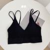Verão Novo Estilo Coreano Camisola Alça Bonita Bojo Interno Slim Bodycon Push-up Anti-corrida Roupa Externa Faixa para o Peito